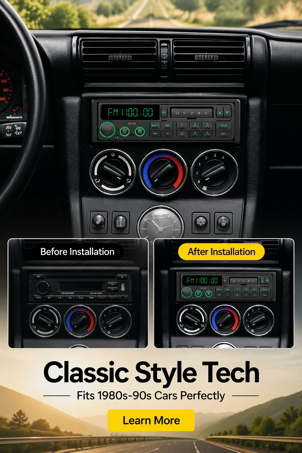 RetroWave Classic Series Bluetooth Stereo