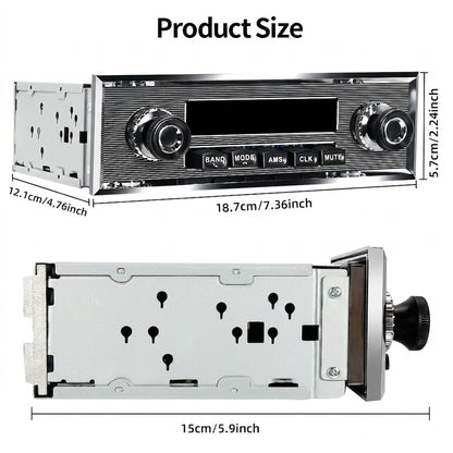 RetroWave Silverline Bluetooth Stereo