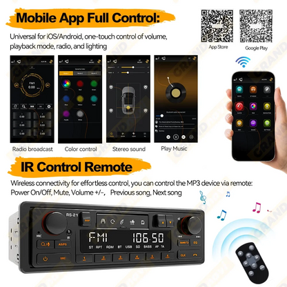 RetroWave Classic Series Dual-Control Bluetooth Stereo